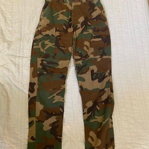 camo cargo pants
